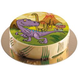 Fondánový list na dort Dino 20 cm - bez cukru