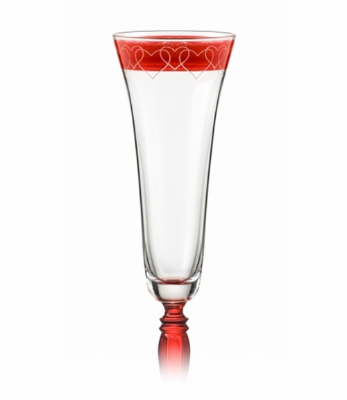 Crystalex Sklenice na šumivé víno Victoria 1LOVE 180 ml, 2 ks