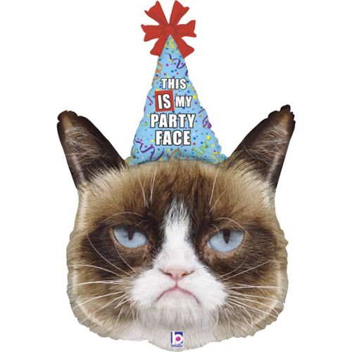 BALÓNEK fóliový Grumpy Party Face 91 cm