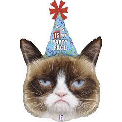 BALÓNEK fóliový Grumpy Party Face 91 cm