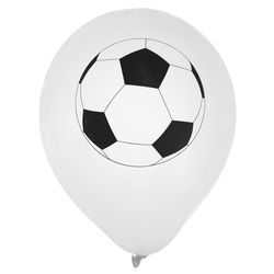 Balónky latexové s potiskem fotbal 8ks