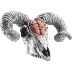 Latexová rekvizita Lebka berana s odhaleným mozkem