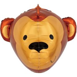 Balónek fóliový 3D opice 59 x 58 cm