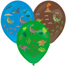 BALÓNKY latexové se samolepkami Dinosaurus 35,5cm 3ks