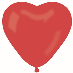 Balónek latexový Srdce červené 25cm 50ks