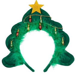 Čelenka vánoční stromek se světýlky