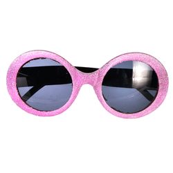 Brýle Party fun Růžové glitrové 1 ks