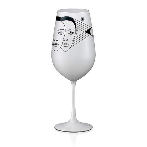 Crystalex sklenice Zvěrokruhy Blíženci bílá 550 ml