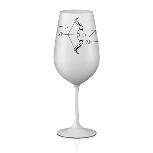 Crystalex sklenice Zvěrokruhy Střelec bílá 550 ml