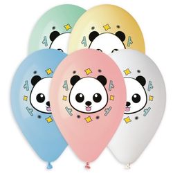 BALÓNKY 50ks latexové 33cm mix barev PANDA