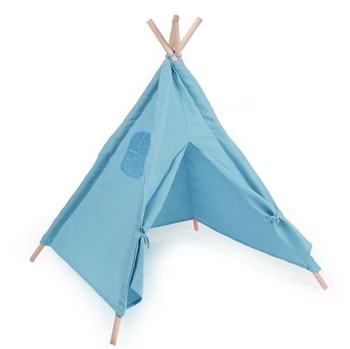 Stan dětský Teepee modré 80 x 80 x 95 cm