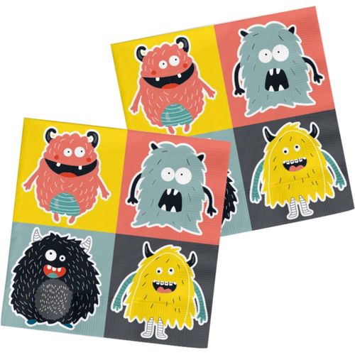 Ubrousky Monster 33x33cm 20 ks