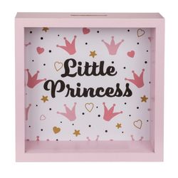 Pokladnička dřevěná Little Princess 20 x 20 cm