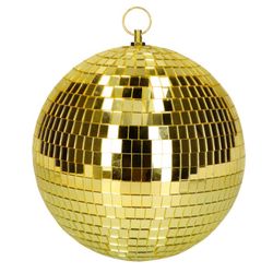 Disco koule zlatá 20 cm 1 ks