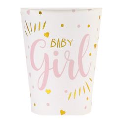 Kelímky papírové Baby Girl 270 ml 10 ks