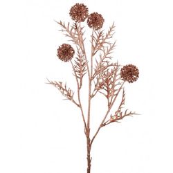 VĚTVIČKA dekorační Bodlák Rose Gold 76cm