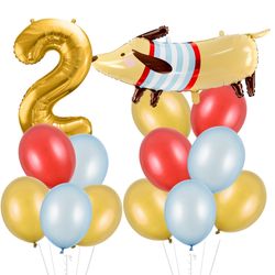 Balónkový set - druhé narozeniny s jezevčíkem
