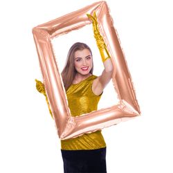 Balónek fóliový Fotorámeček Rose Gold 85 x 60 cm