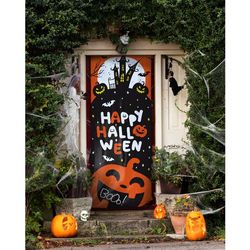 Závěs na dveře Happy Halloween BoOo 215 x 80 cm