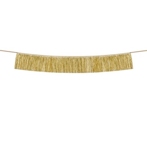 Girlanda třásňová, zlatá 135 cm