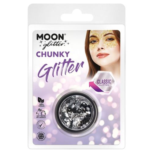 TŘPYTKY Chunky Glitter stříbrné