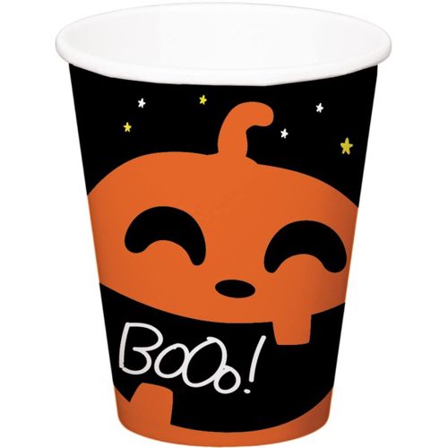 Kelímky papírové Halloween BoOo 250 ml 6 ks