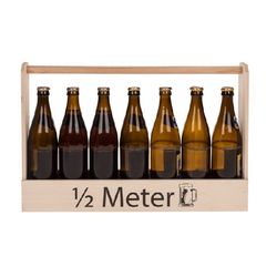 Držák na pivní láhve dřevěný 55 x 34 cm