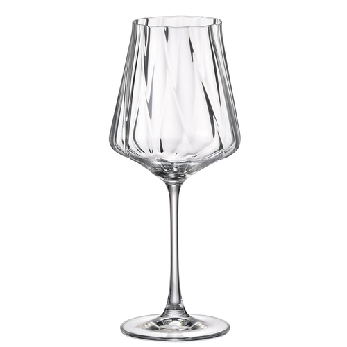 Crystal Bohemia Cettia optic sklenice na víno 600 ml 6 ks