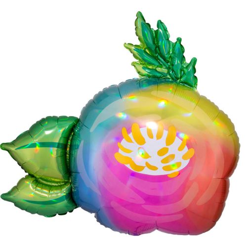 Balónek fóliový Kytka duhová 76 x 73 cm