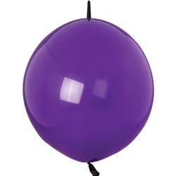 Balónky latexové spojovací dekoratérské Crystal fialové 15 cm 100 ks