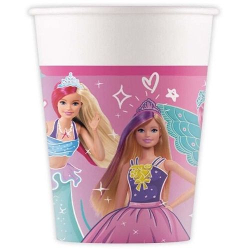 Kelímky papírové Barbie Fantasy 200 ml 8 ks