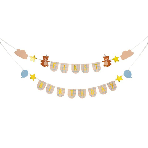 Banner Medvídek 1. narozeniny 2,55 m