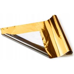 Fólie dekorativní metalická, zlato-stříbrná, 0,5x50m