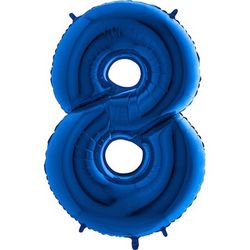 Balón fóliové číslo modré 8 102 cm