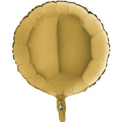 BALONEK fóliový kruh zlatý