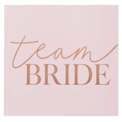 KNIHA hostů růžová TEAM BRIDE