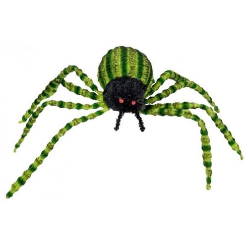 Pavouk zelený dekorační 20x12cm