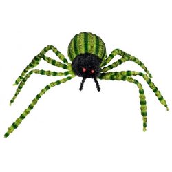 Pavouk zelený dekorační 20x12cm