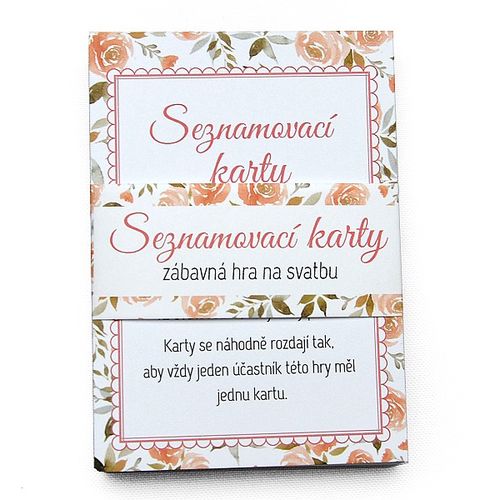 SEZNAMOVACÍ HRA NA SVATBU