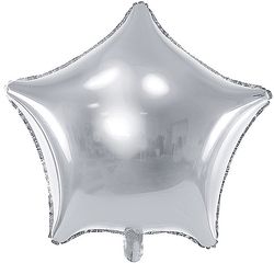 BALÓNEK fóliový Hvězda stříbrná 70cm