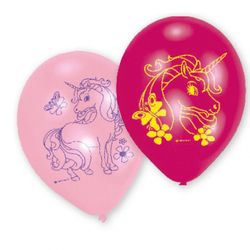 BALÓNKY s potiskem UNICORN  latexové 6ks 22,8cm