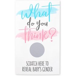 Kartičky Gender reveal k seškrábání Holka 10ks