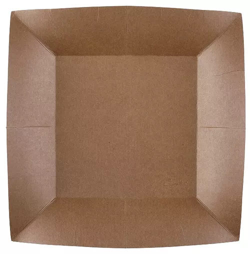 Talíře papírové hnědé 23 cm 10 ks