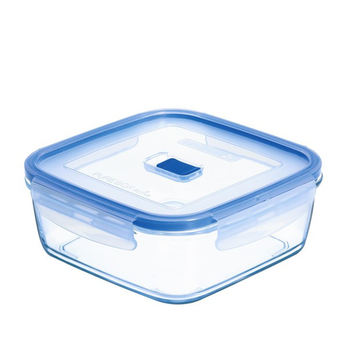 Luminarc Skleněná čtvercová dóza s víčkem Pure Box 1,2 l