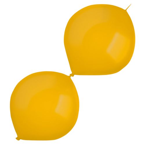 Balónky latexové spojovací dekoratérské Fashion zlaté 30 cm 50 ks