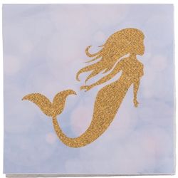 Mermaid party- ubrousky s mořskou vílou 33 x 33 cm 20 ks