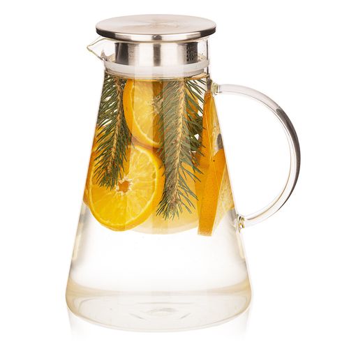 4Home Skleněný džbán s víčkem Jug Hot&Cool, 1,8 l