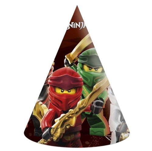 ČEPIČKY papírové Lego Ninjago 6 ks