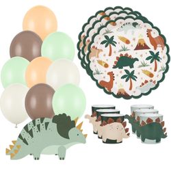 Party set Malý Dino - balonky, talířky, ubrousky, návleky na skleničky