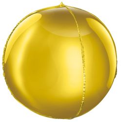 BALÓNEK fóliový Koule zlatá 41 cm